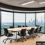 지속가능발전 분야 전문성 강화 - A modern corporate workshop scene in Germany focused on sustainable skills development: diverse prof...